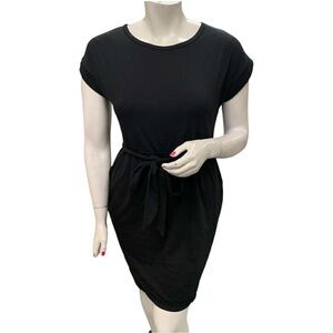 YOINS NWT Black Tie-Waist Mini Dress Size L